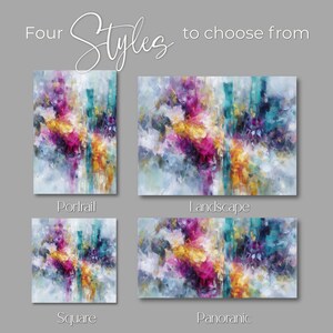 Contemporary Colorful Abstract Wall Art Modern Canvas Painting Joyful Statement Artwork for Living Room Bedroom Art Gift for Mother or Wife image 6