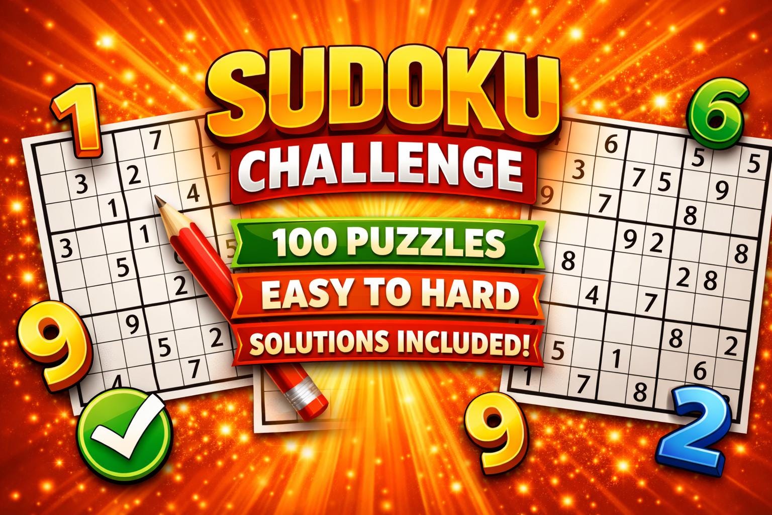 Sudoku Challenge 100 Puzzles Printable - Etsy Australia