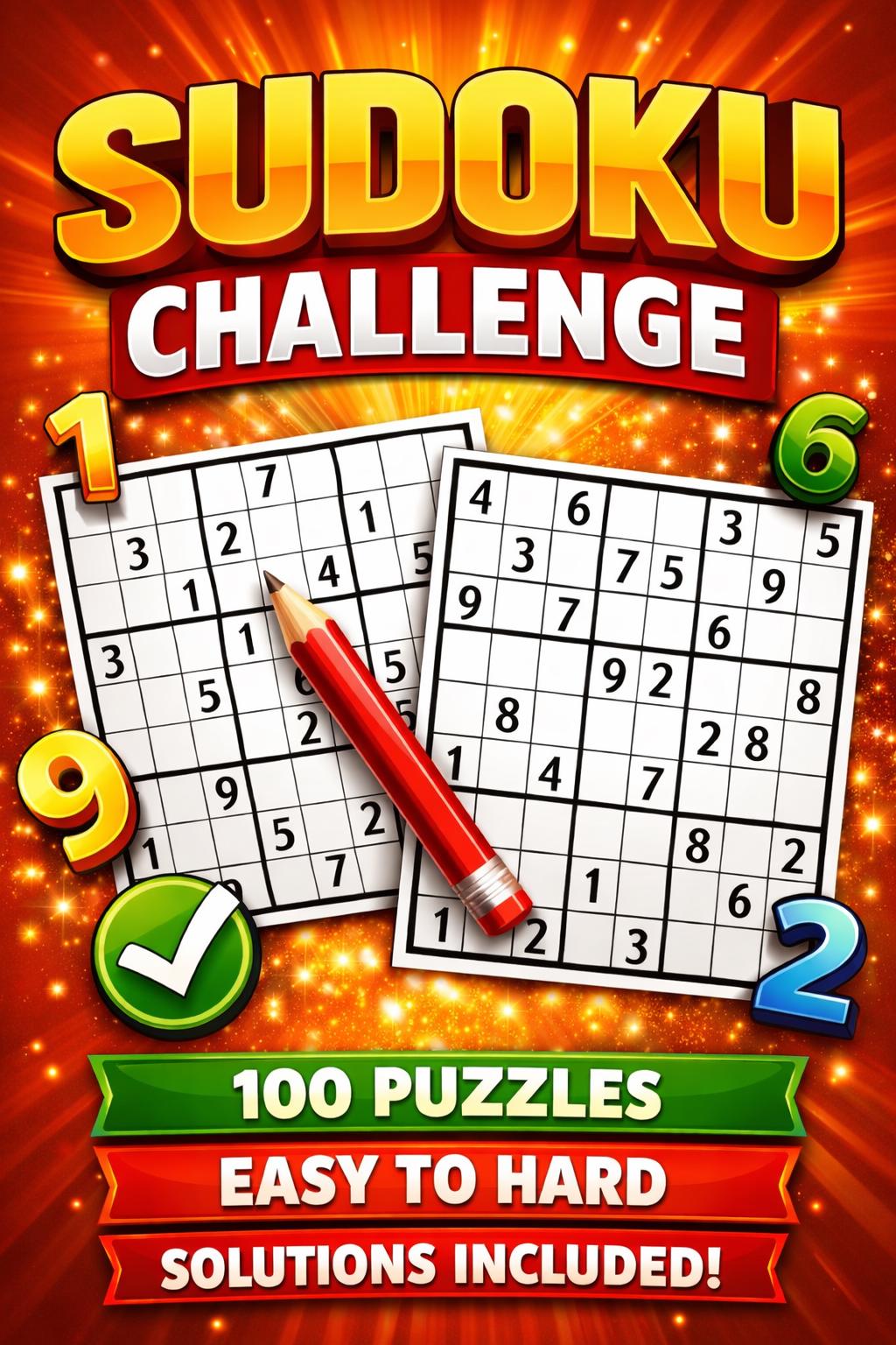 Sudoku Challenge 100 Puzzles Printable - Etsy Australia