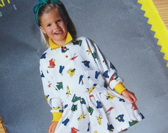 Uncut Vintage Butterick 5789 patrón de costura - Esprit Kids Collection - vestido de niño - tamaño 2-4