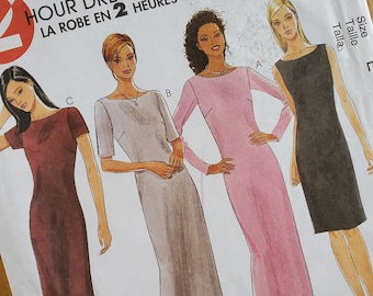 Uncut McCall's 2301 Sewing Pattern - Misses Dress in Two Lengths - Size 14-18