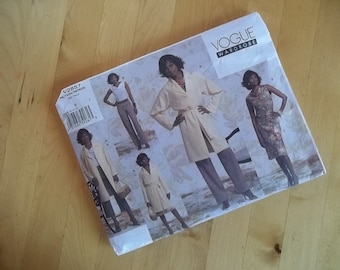 Uncut Vogue 2857 Sewing Pattern - Vogue Wardrobe - Misses Petite Jacket, Belt, Top, Skirt and Pants - Size 8 - 12