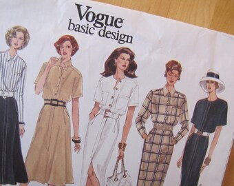 Patrón de costura Vogue 1312 sin cortar - Vestido para mujer - Talla 8-12