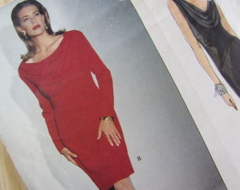 Vogue vintage sin cortar - Patrón de costura Nippon Boutique 2795 - Vestido de mujer - Talla 8-12