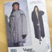 Uncut Vogue 2995 Sewing Pattern -Misses Coat - Calvin Klein - Size 12 - 16