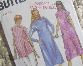 Uncut Butterick 3440 Sewing Pattern - Maternity Dress and Tunic - Size 14