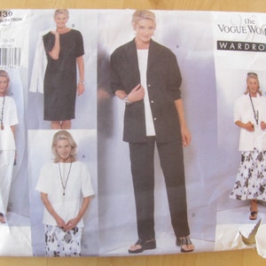 Uncut Vogue Sewing Pattern 2139 Wardrobe Misses Petite Jacket, Dress, Top, Skirt and Pants Size 14-18 image 2