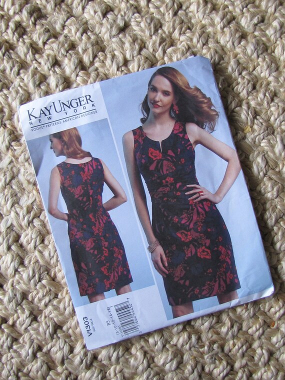 Uncut Vogue V1303 - Kay Unger New York - Misses' Dress - Size 8-16 - Etsy Uncut Vogue V1303 - Kay Unger New York - Misses' Dress - Size 8-16 - Etsy