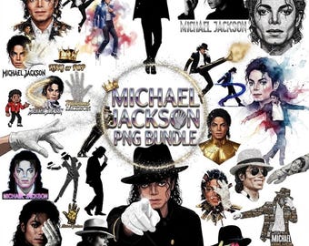 Michael Jackson PNG-paket, King of Pop-design, 80-talsmusiklegend sublimering PNG, king of pop-paket png