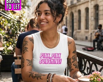 Pink Pink Sunshine, Women's Muscle Tank Top