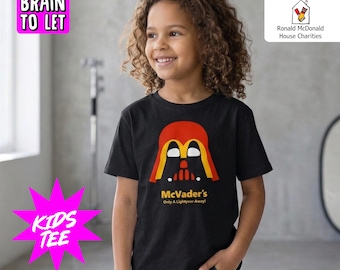 Kids Darth Vader McDonald's Mashup T-Shirt, Funny Parody Fast Food Tee