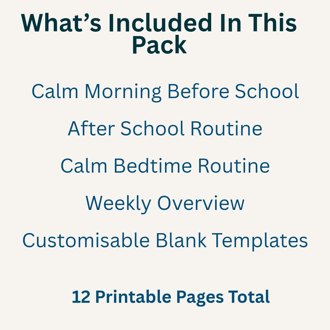 Autism ADHD Visual Routine Charts | Morning, After School, Bedtime Pack ...