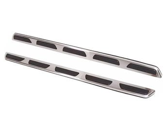 Steps Side Running unique Boards for Audi Q7 2006-2015 4L Brushed Steel Nerf Bars Side Rails Anti Slip Durable Install Heavy Duty Protection