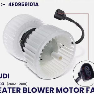 Ventilador del motor del calefactor fabricado a medida para Audi A8 S8 4E 4E2 4E8 Quattro 2002 a 2010, repuesto para el sistema de climatización del habitáculo (HVAC) 4E0959101A 4E0959102A