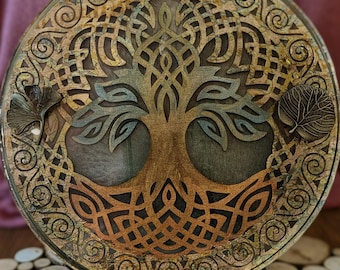 Tree of Life design 12" platter