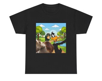 Daffy Duck with Selfie Duck Tee | Vintage Looney Tunes Shirt
