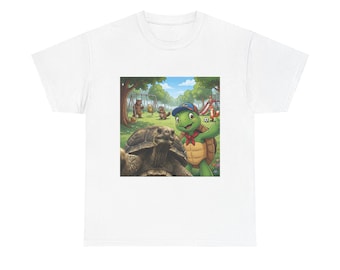 Franklin with Selfie Turtle Tee | Adventure Graphic Shirt