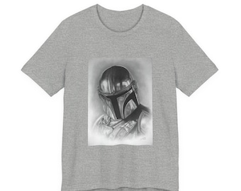 Mando Inspired T-Shirt, This Is The Way Shirt, Space Warrior Tee, Sci-Fi Sunset Graphic, Bounty Hunter Fan Gift, Galaxy Western Shirt