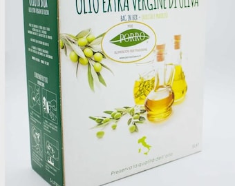Baginbox da 5lt di Olioextravergine di oliva, cultivar coratina estratto a freddo. Top quality.