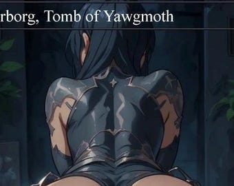 Urborg Tomb of yawgmoth mtg card magic card full art handmade commander land edh