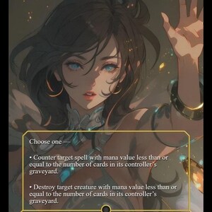 Drown in the loch mtg card magic card full art handmade commander land edh