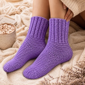 Socken häkeln für Anfänger | Easy Cosy Sock Anleitung (PDF Download)