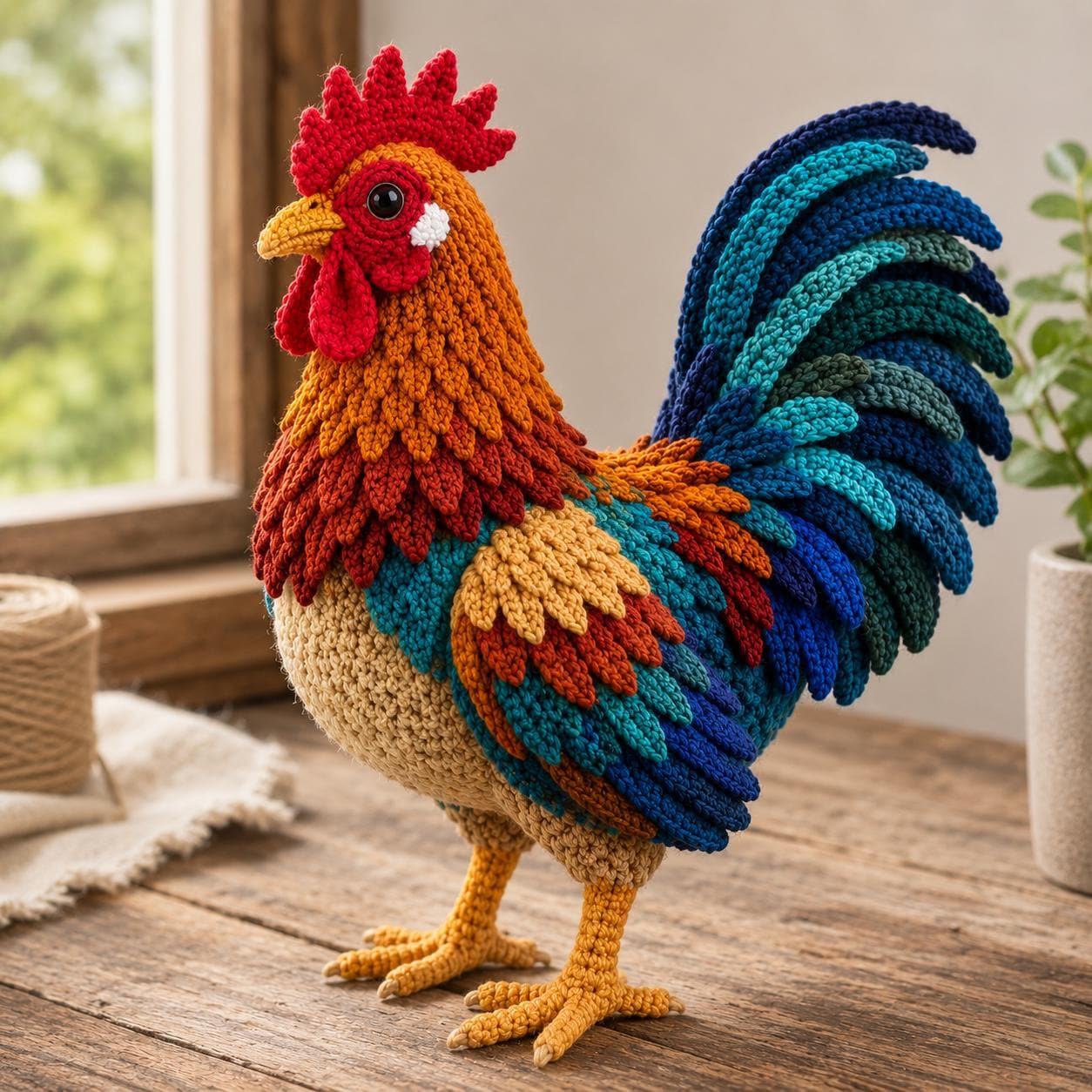 30 Rooster Crochet Patterns to Add Farmhouse Charm to Your Home Decor 18 Advanced Realistic Rooster Crochet Pattern PDF