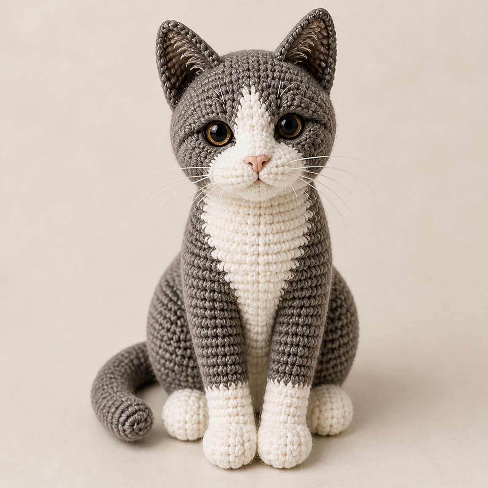 Realistic Cat Amigurumi Crochet Pattern – Beginner PDF Toy (digital ...