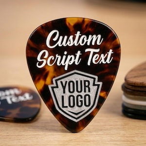 Plettri Personalizzati Professionali - Nome o Logo - Scegli Spessore (Standard, Jazz III, Bass) - Regalo per Musicisti - Custom Guitar Picks
