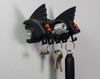 Batmobile Wall Key Holder – 3D Print – Batman-Inspired Wall Key Organizer