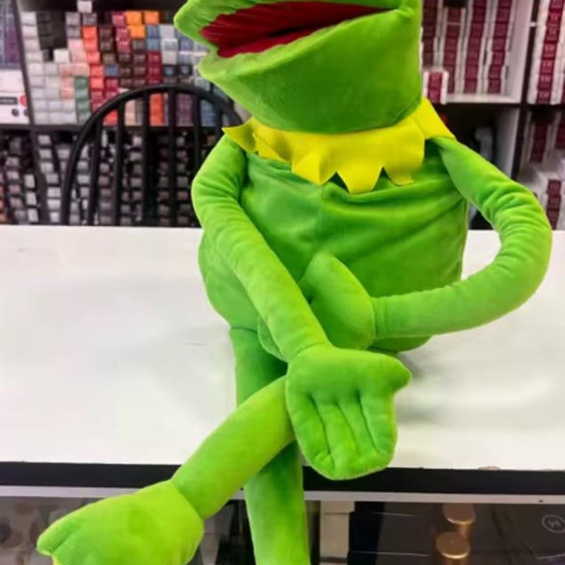 Plush Toy Kermit the Frog - Etsy