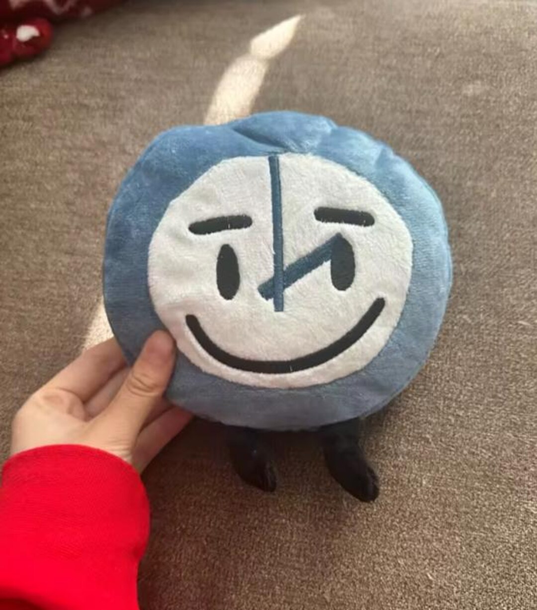 Blue Clock Plushie | Smiling Time Character Stuffed Toy, Kawaii Room ...