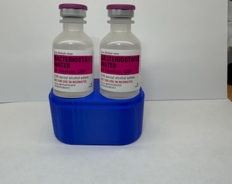 Hospira BAC Waters w/ Storage Case – Compact Organizer for Hospira Bacteriostatic Water - Includes 2 Hospira Waters