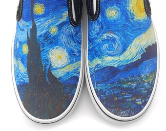 Van Gogh Starry Night Slip-on Custom Vans Brand Shoes