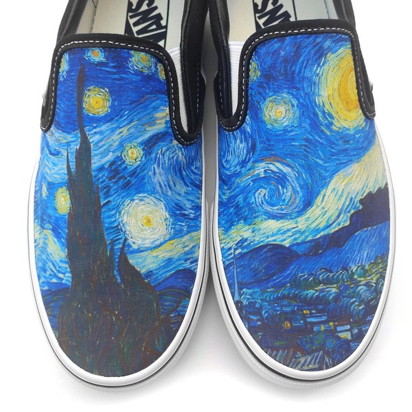 Van Gogh Starry Night Slip-on Custom Vans Brand Shoes