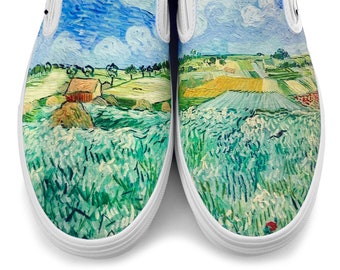 Van Gogh Landscape Slip-on Custom Vans Brand Shoes