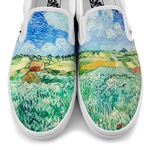 Van Gogh Landscape Slip-on Custom Vans Brand Shoes