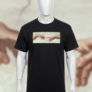 T-shirt Creation of Adam (zwart)