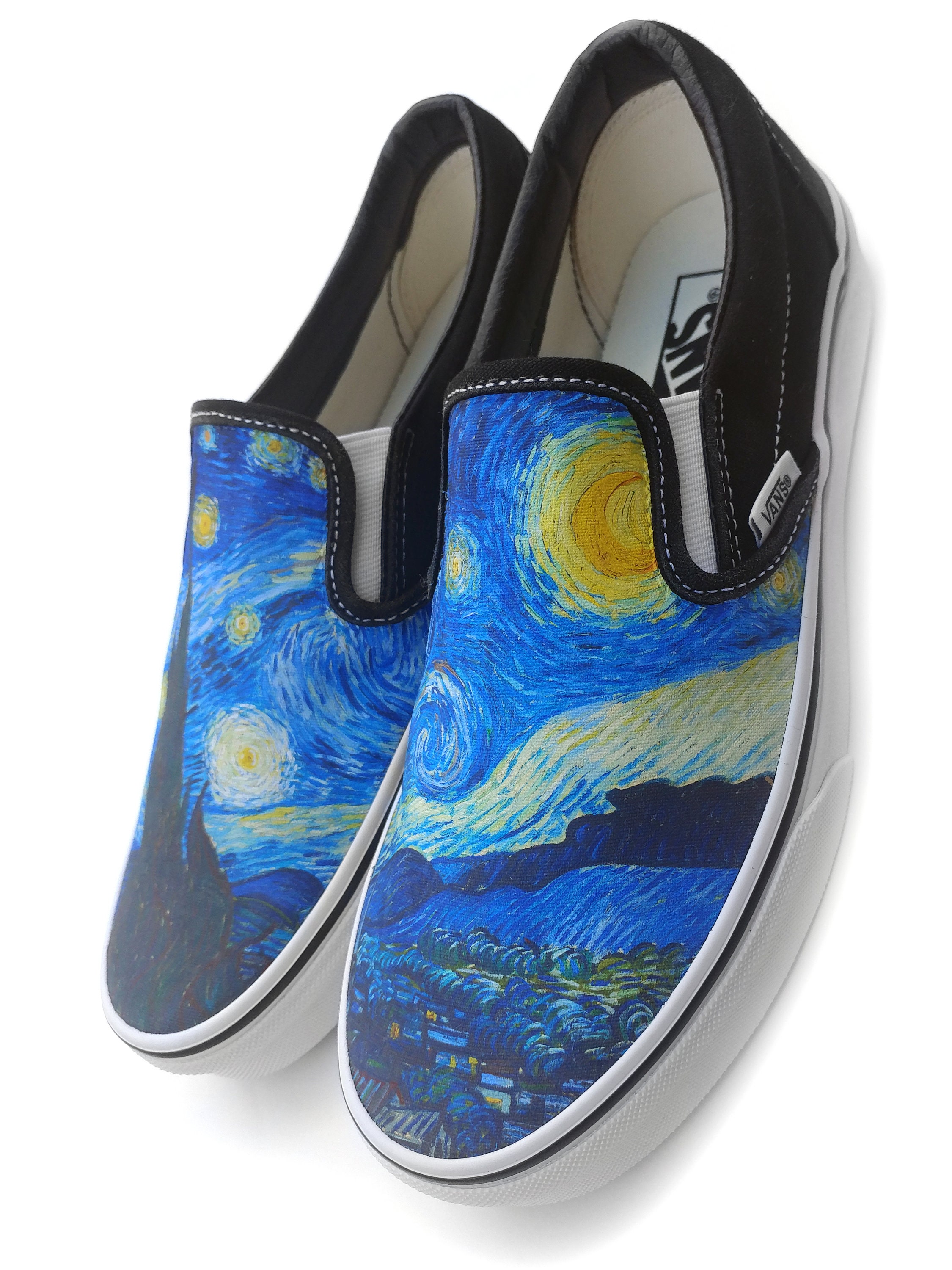 Van Gogh Starry Night Slip-on Custom Vans Brand Shoes - Etsy