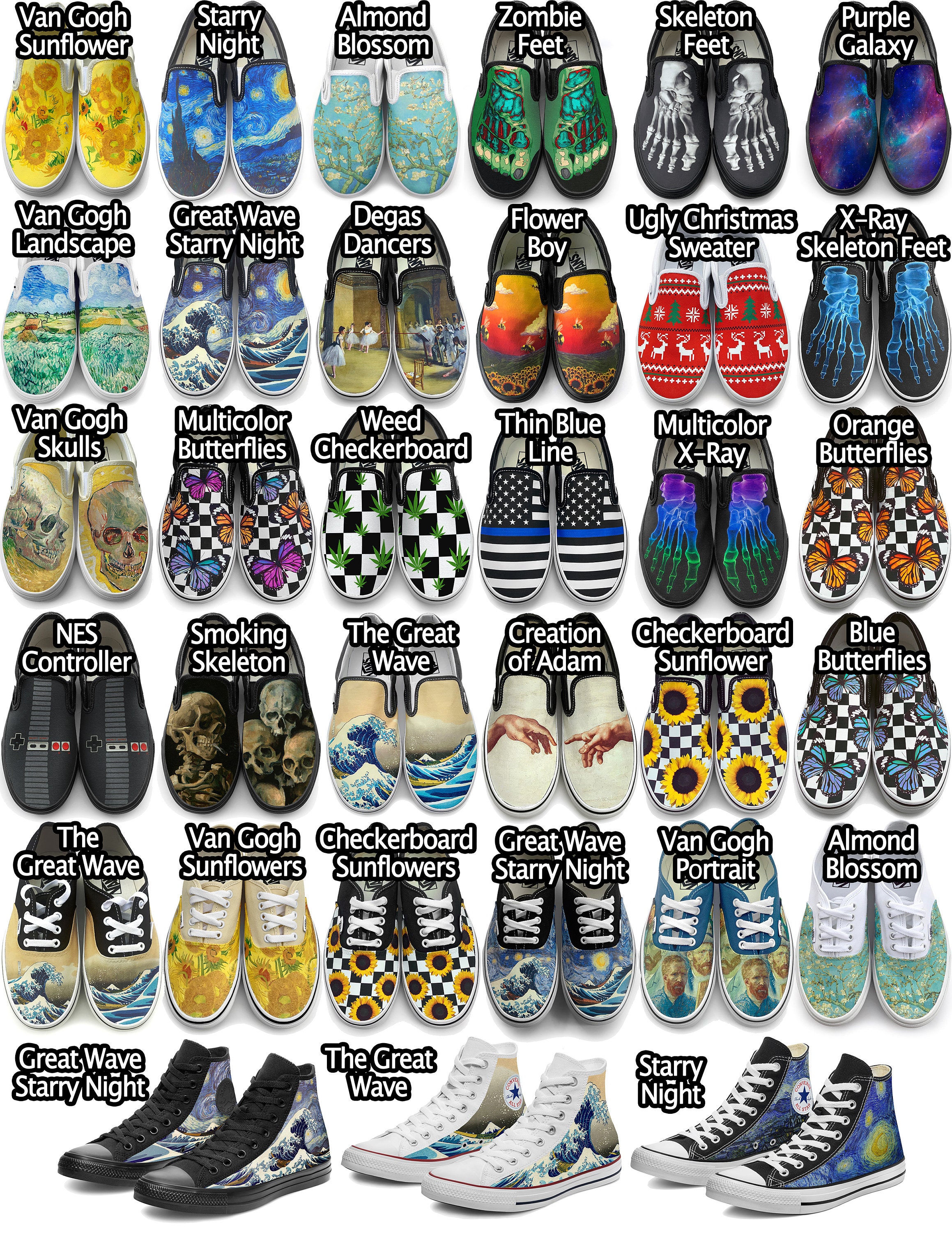 Different vans deals designs