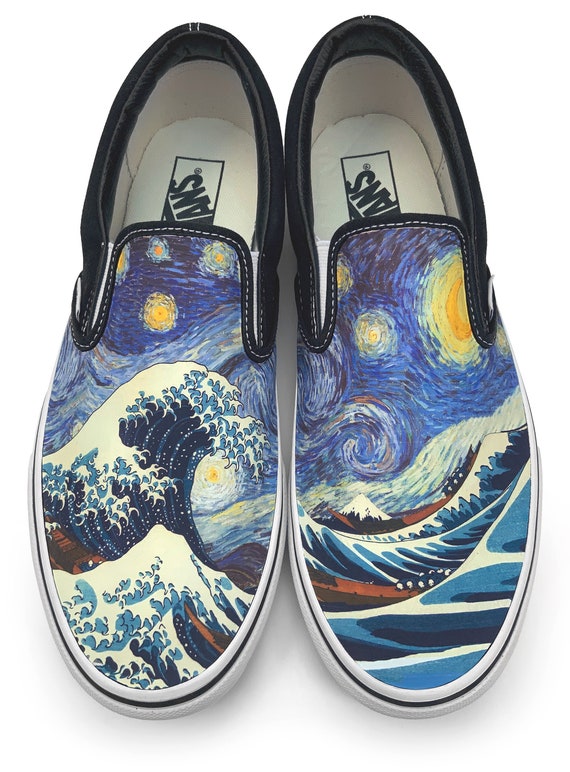 vans slip on van gogh