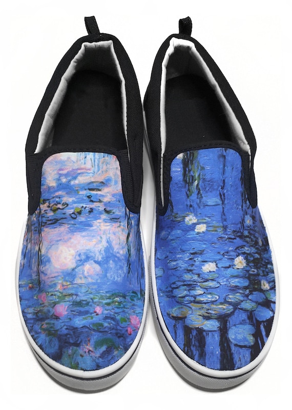 Claude Monet Water Lilies Slip-on Vans 