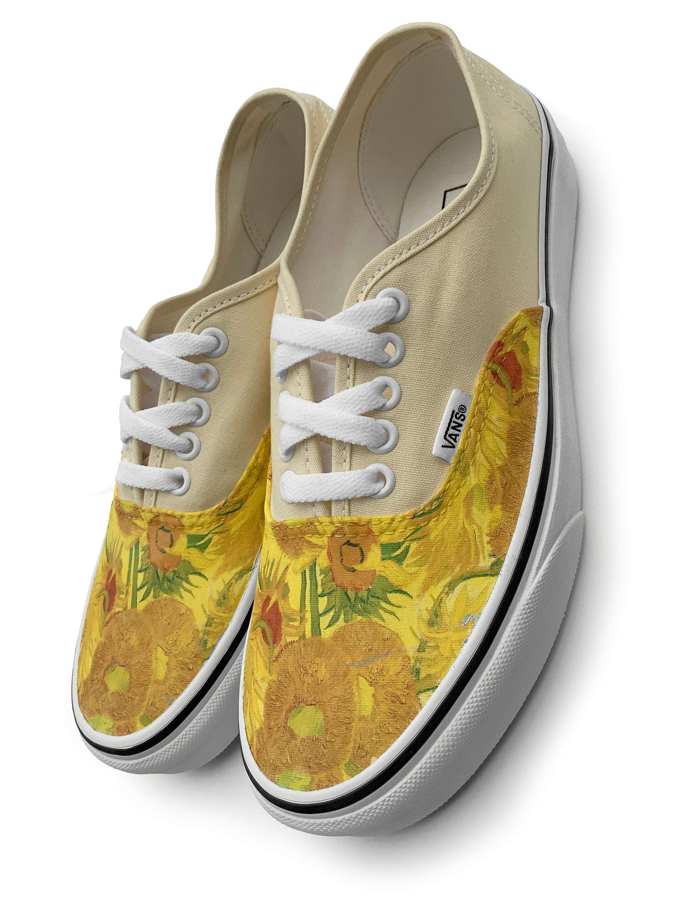 Van Gogh Sunflower Authentic Custom Vans - Etsy Singapore