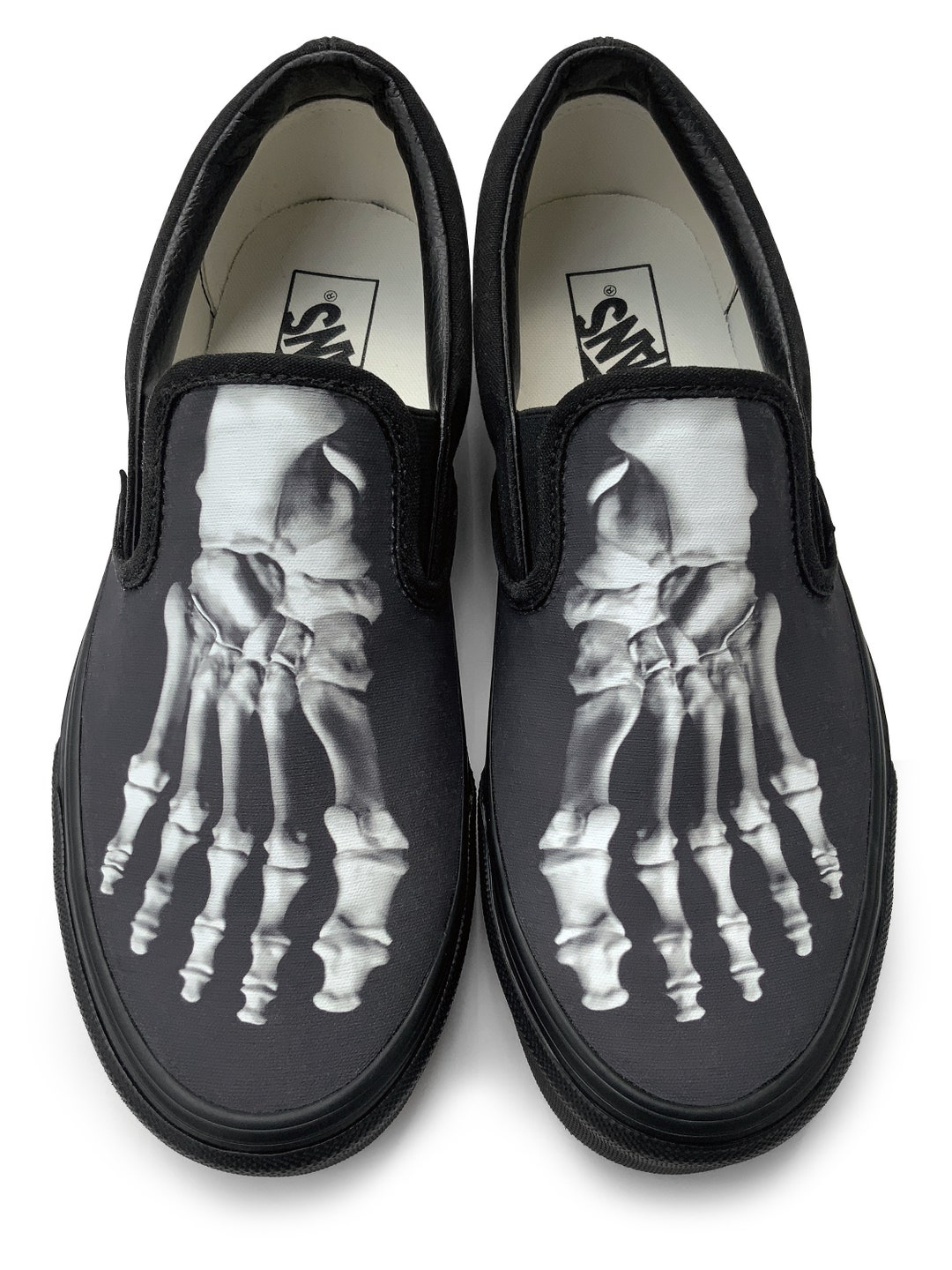 Skeleton Feet Halloween Slip-on Custom Vans Brand Shoes - Etsy