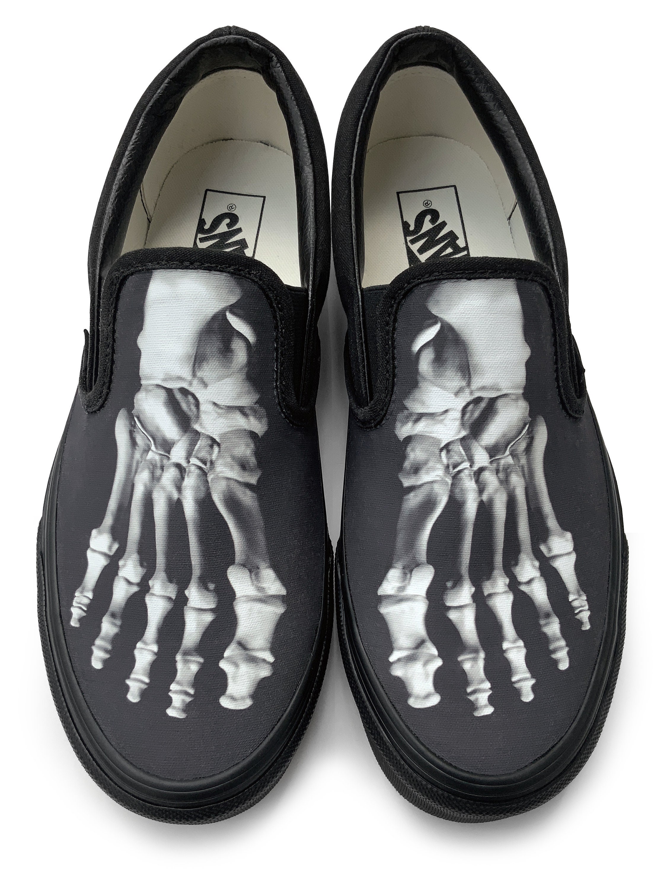 Skeleton Feet Halloween Slip-on Custom 