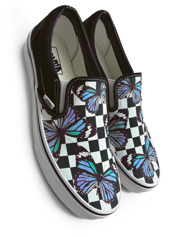 Butterfly Checkerboard Vans 2025