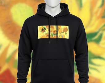 Van Gogh Sunflowers Pullover Hoodie