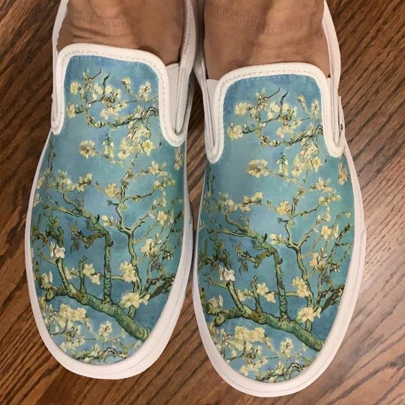 Zapatos personalizados sin cordones Vans Almond Blossom de Vans imagen 2