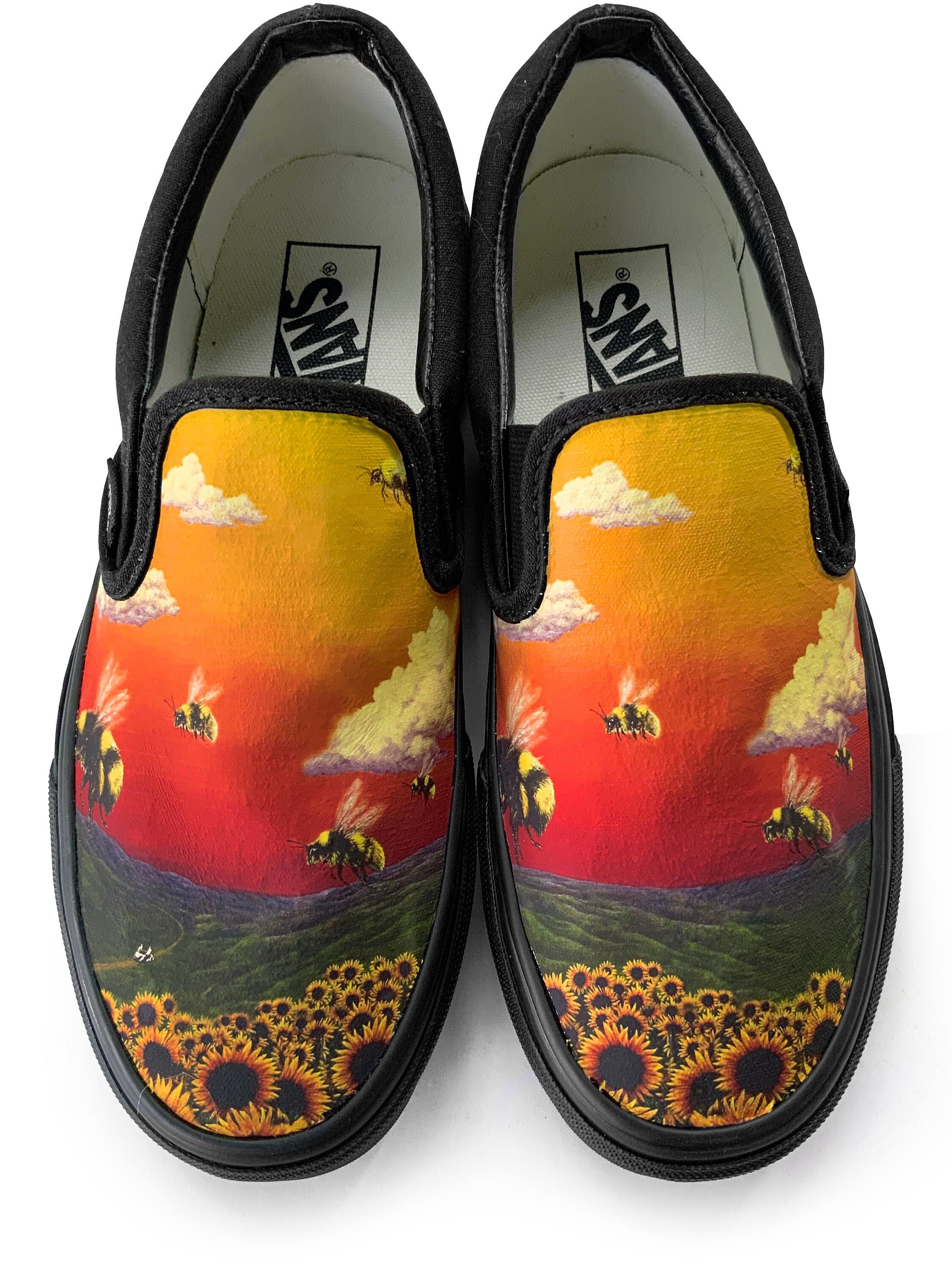 Flower Boy Slip on Custom Vans Brand Shoes