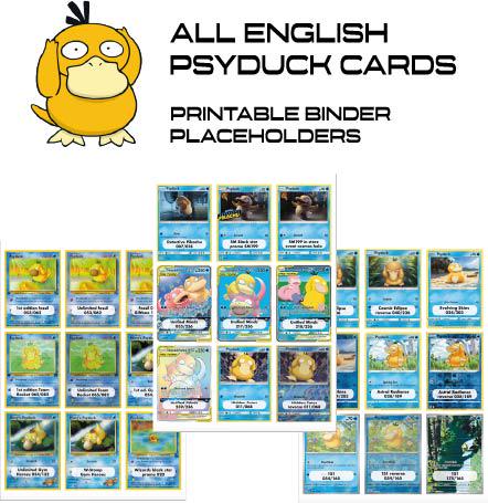 Psyduck Card Binder - Etsy